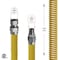Flextron Gas Line Hose 1/2'' O.D.x72'' Len 3/8" FIPxMIP Fittings Yellow Coated Stainless Steel Flexible FTGC-YC38-72I - alternate 3